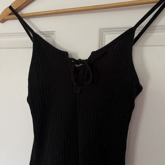 TOPSHOP Ribbed Bodycon Midi Dress - Picture 1 of 2